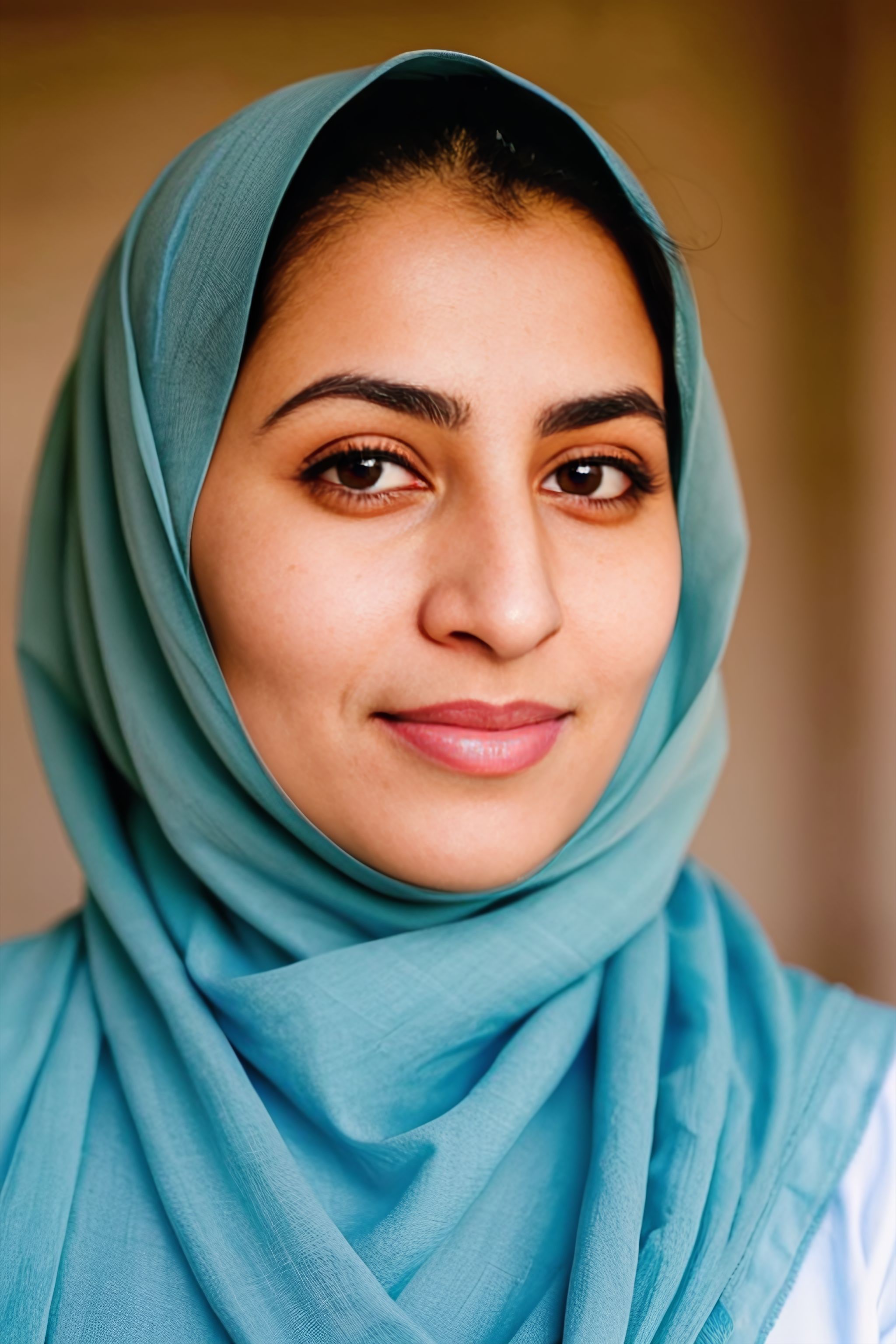 Portrait generated with Stable Diffusion.